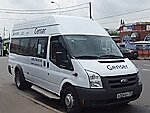 Бесплатный автобус Genser в пункт аренды автомобилей АрендаАвто-нвб на Новорязанском шоссе